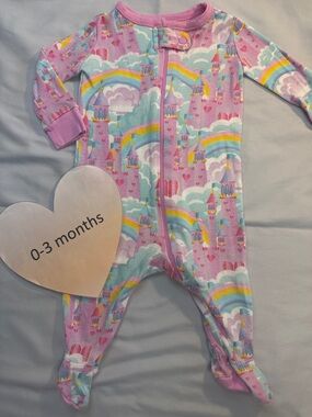 The Children's Place - Pink Footies One Piece Sleeper